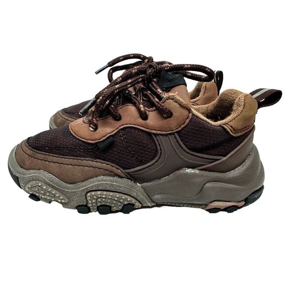 ZARA Kids Brown Multi Piece Technical Sneakers Sz 27/ Sz 10 - Picture 3 of 11
